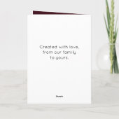 Dit is de Zwarte Minimale Kerstmis van het Seizoen Kaart (Achterkant)