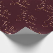 Dit is de Zwarte Rood Minimale Kerstmis van het Se Cadeaupapier (Hoek)