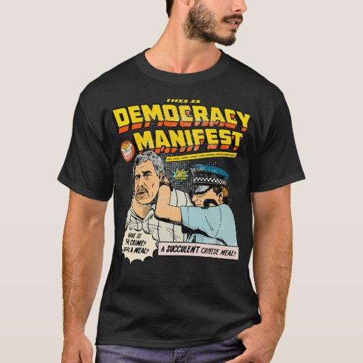 Dit is democratie manifest-succulent t-shirt (Voorkant)
