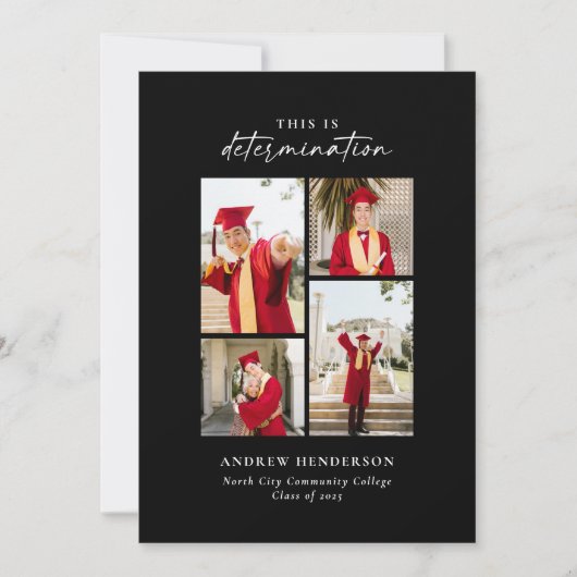Dit is Determination Foto Afstudeerdag Aankondiging (Voorkant)