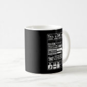 Dit is Drumline - Funny Drum Line Gezegden _ Memes Koffiemok (Voorkant rechts)