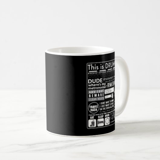 Dit is Drumline - Funny Drum Line Gezegden _ Memes Koffiemok (Voorkant rechts)