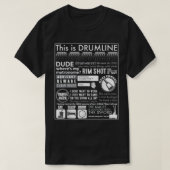 Dit is Drumline - Funny Drum Line Gezegden _ Memes T-shirt (Design voorkant)