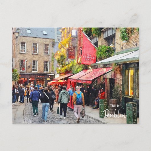 Dit is Dublin-Ierland Briefkaart (Voorkant)