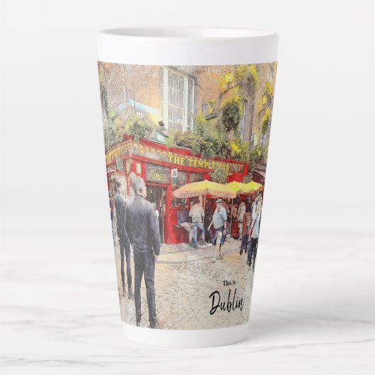 Dit is Dublin-Ierland Latte Mok (Voorkant)