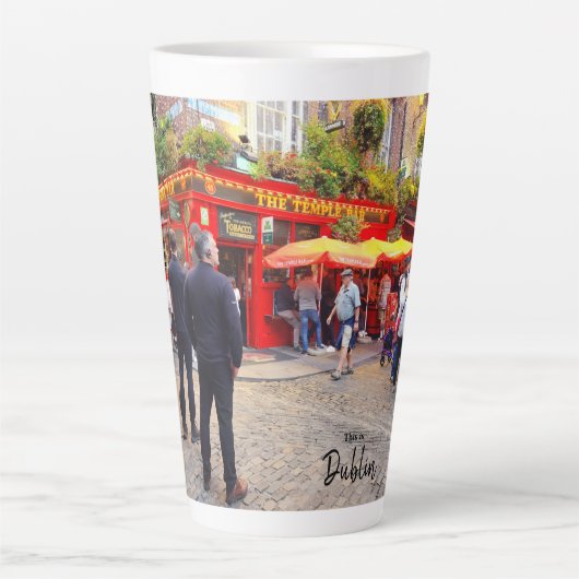 Dit is Dublin-Ierland Latte Mok (Voorkant)