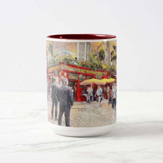 Dit is Dublin-Ierland Tweekleurige Koffiemok (Center)