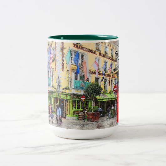 Dit is Dublin-Ierland Tweekleurige Koffiemok (Center)