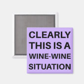 Dit is duidelijk een wijnprobleem magneet (Voorkant / Achterkant)