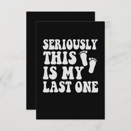 Dit is echt mijn laatste grappige cadeautje voor z bedankkaart (Voorkant / Achterkant)