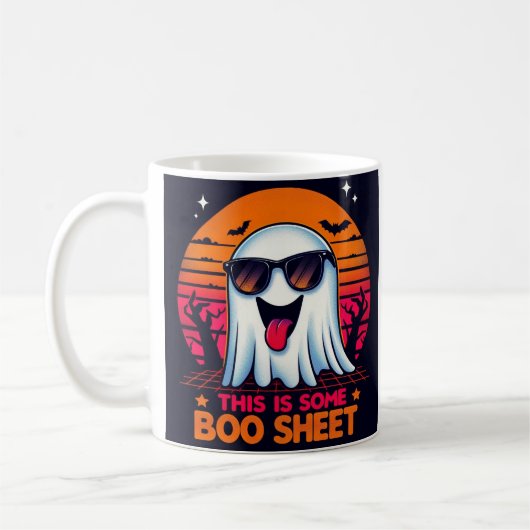 Dit is een aantal Boo Sheet Grappige Halloween Gho Koffiemok (Links)