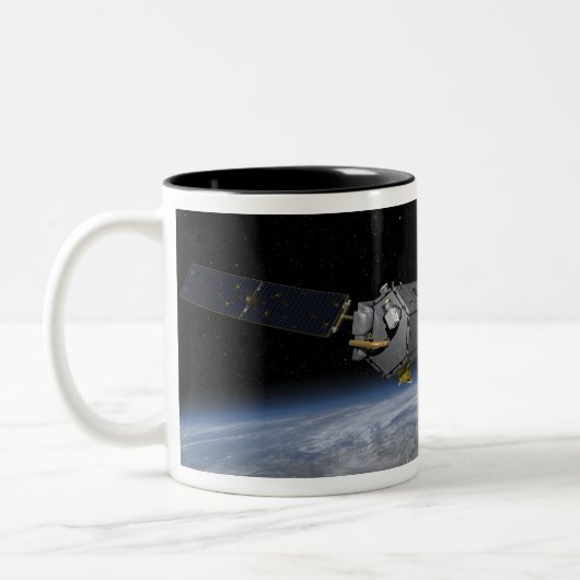 Dit is een artistã tweekleurige koffiemok (Links)