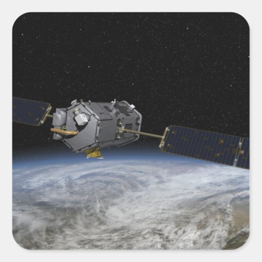 Dit is een artistã vierkante sticker (Voorkant)