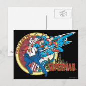 Dit is een baan voor � Superman Briefkaart (Voorkant / Achterkant)