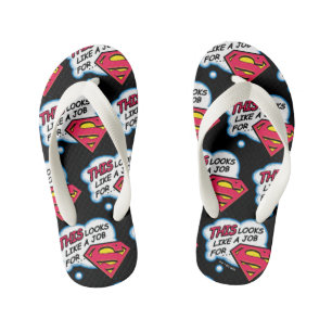 Dit is een baan voor... Superman Kinder Teenslippers