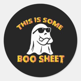 Dit is een beetje boe-blad ronde sticker