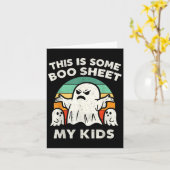 Dit Is Een Beetje Boo Blad Mijn Kinderen Spoken Re Kaart (Gele Bloem)