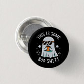 Dit is een beetje Boo-blad Ronde Button 3,2 Cm (Voorkant /achterkant)