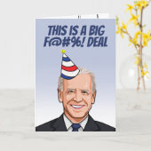 Dit is een Big Deal Birthday Kaart (Gele Bloem)