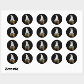 Dit is een boe-blad Funny Halloween Ghost Ronde Sticker (Vel)