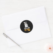Dit is een boe-blad Funny Halloween Ghost Ronde Sticker (Envelop)