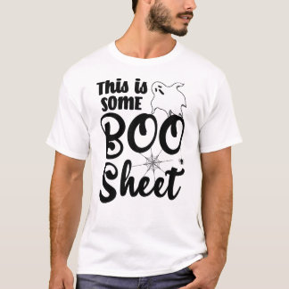 Dit is een boe-blad Funny Halloween Ghost T-shirt