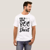 Dit is een boe-blad Funny Halloween Ghost T-shirt (Voorkant volledig)