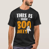 Dit is een boe-blad Funny Halloween Ghost T-shirt (Voorkant)
