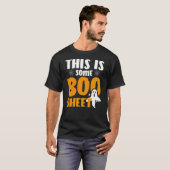 Dit is een boe-blad Funny Halloween Ghost T-shirt (Voorkant volledig)