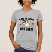 Dit is een boe-blad Funny Halloween T-shirt (Voorkant)