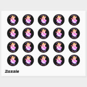 DIT IS EEN BOE SHEET, schattig spook Ronde Sticker (Vel)