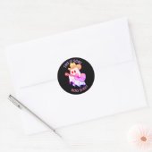 DIT IS EEN BOE SHEET, schattig spook Ronde Sticker (Envelop)