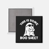 Dit Is Een Boe Sheet Spook Fun Retro Halloween Magneet (Voorkant / Achterkant)