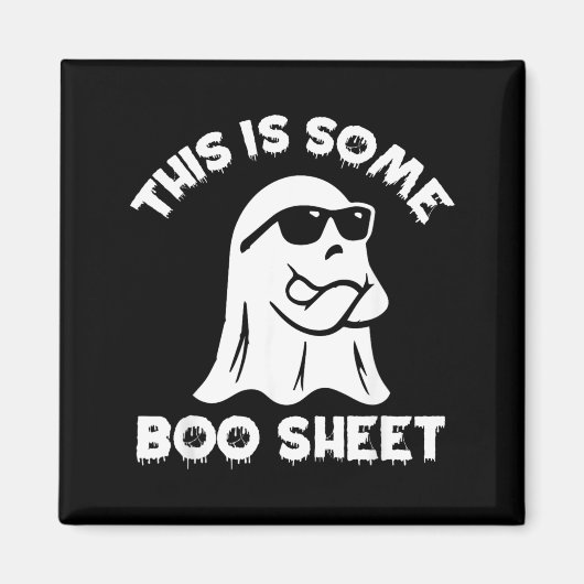 Dit Is Een Boe Sheet Spook Fun Retro Halloween Magneet (Voorkant)