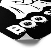Dit Is Een Boe Sheet Spook Fun Retro Halloween Poster (Hoek)