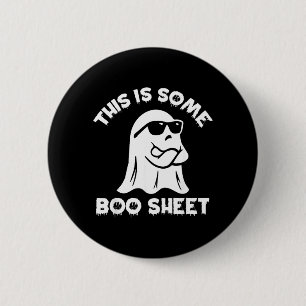 Dit Is Een Boe Sheet Spook Fun Retro Halloween Ronde Button 5,7 Cm