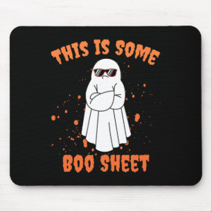 Dit is een boekenblad Ghost Funny Halloween Muismat