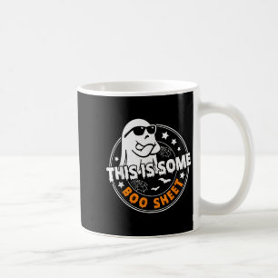 Dit is een boekenblad Ghost Funny Retro Halloween Koffiemok