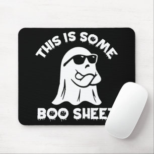 Dit is een boekenblad Ghost Funny Retro Halloween Muismat