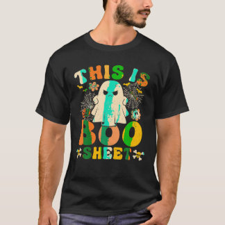 Dit is een boekenblad Ghost Groovy Grappige Hallow T-shirt
