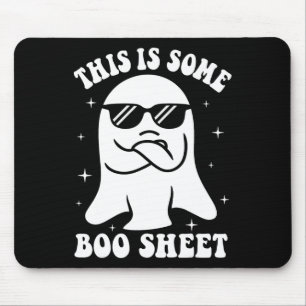 Dit is een boekenblad Ghost Retro Halloween Costu Muismat