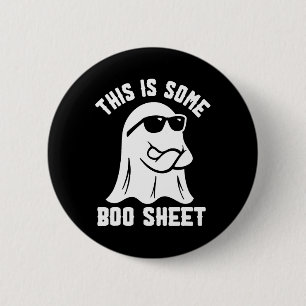 Dit is een boekenblad Ghost Retro Halloween Costu Ronde Button 5,7 Cm