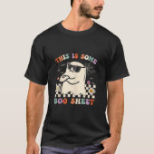 Dit is een boekenblad Ghost Spooky Retro Groovy H T-shirt (Voorkant)
