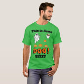 Dit is een boekenblad grappig Halloween of Hallowe T-shirt (Voorkant volledig)