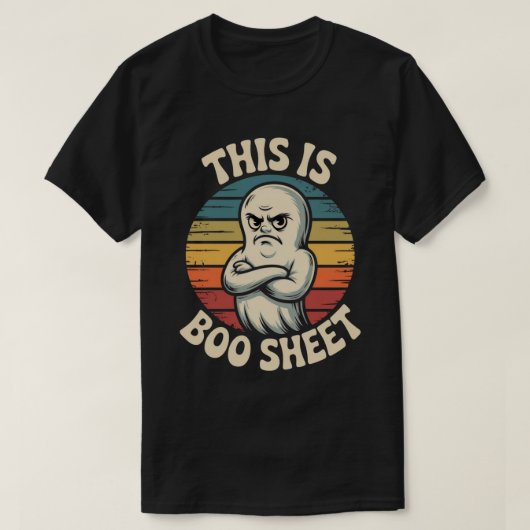 Dit is een boekenblad | Grappige Retro Ghost Hallo T-shirt (Design voorkant)