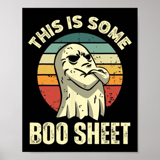 Dit is een boekenblad Halloween Fun Ghost Poster (Voorkant)