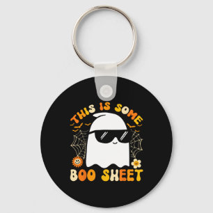 Dit is een boekenblad Halloween Ghost Funny Cool Sleutelhanger