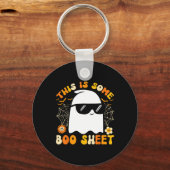 Dit is een boekenblad Halloween Ghost Funny Cool Sleutelhanger (Voorkant)