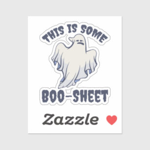 Dit is een boekenblad Sassy Ghost Sticker