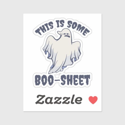 Dit is een boekenblad Sassy Ghost Sticker (Vel)